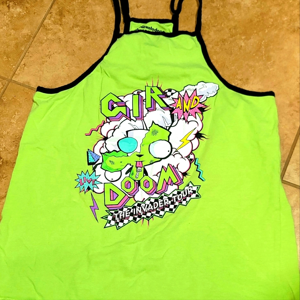 Nickelodeon Invader Zim Gir Tank Size large in juniors